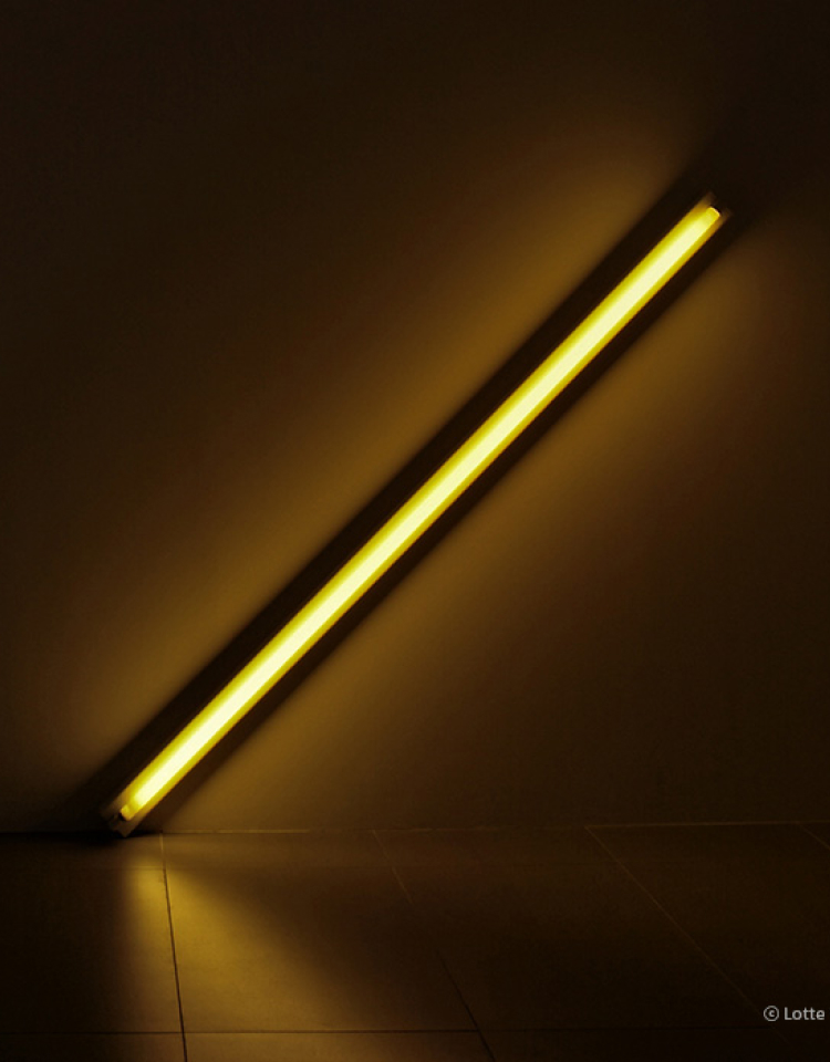 Dan Flavin, the diagonal of May 25, 1963 (to Constantin Brancusi), 1963